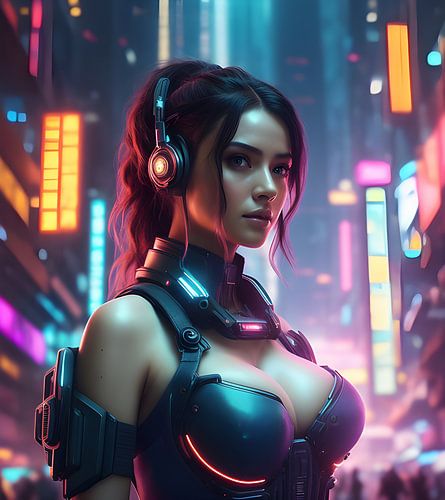 portrait Girl-003 = Portrait.new("cyberpunk", "girl") von Cyber Punctual