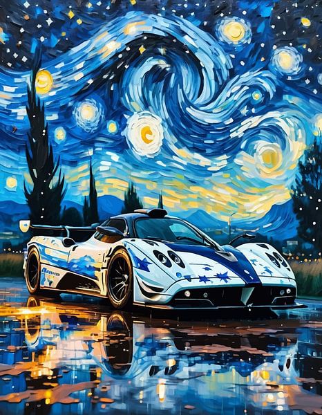 Pagani Zonda R Starry Night by MIROKKU