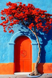 Flowering tree door by Poster Art Shop