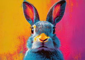 Kaninchen Pop Art