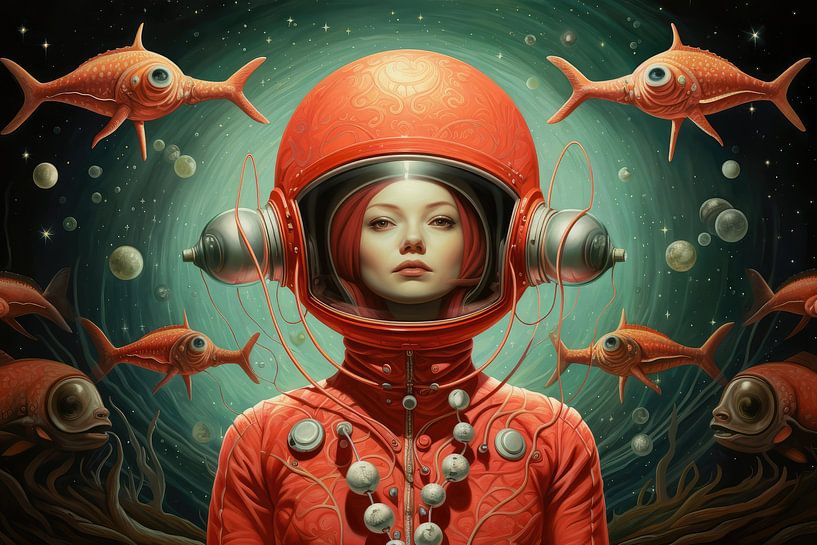 Bizarre underwater world with beautiful girl by Art Bizarre