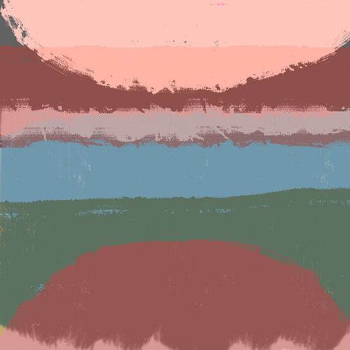 Levendige Sereniteit: Minimalistische Abstractie