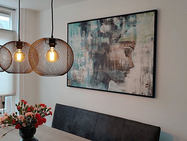 Klantfoto: Angie green van Atelier Paint-Ing, op canvas