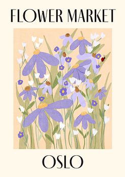 Marché aux fleurs Oslo Norvège