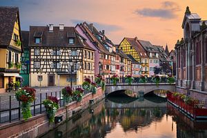 Zomeravond in Colmar, Frankrijk van Michael Abid