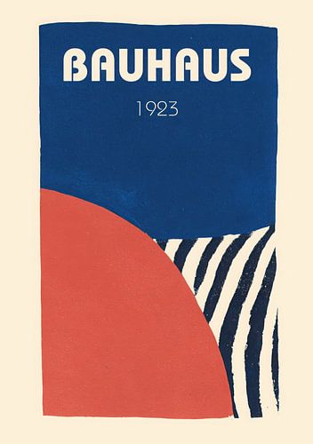 Bauhaus Minimalist colour block design 1923 by Niklas Maximilian