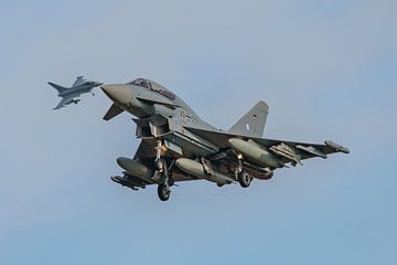 Tweezits Eurofighter Typhoon van de Luftwaffe. van Jaap van den Berg