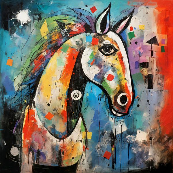 Cheval coloré par ARTemberaubend