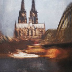 Bridge and Cologne Cathedral - Abstract by Dirk Wüstenhagen