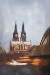 Pont et cathédrale de Cologne - Abstrait