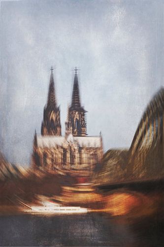 Bridge and Cologne Cathedral - Abstract