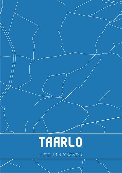 Blueprint | Map | Taarlo (Drenthe) by Prints of Place