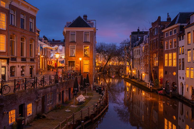 Utrecht in de avond van Michiel Dros