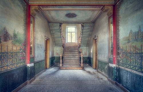 Muurschilderingen in Verlaten Kasteel.