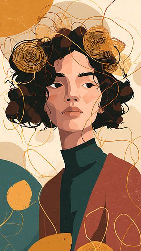 Geheugenwever met verwarde filmlinten