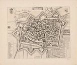Carte de Leeuwarden datant d'environ 1700 par Historisch Leeuwarden Aperçu