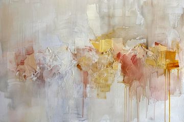 Abstract schilderij in neutrale en warme kleuren van Joriali Abstract