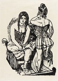 Bei der Toilette, MAX BECKMANN, 1923 von Atelier Liesjes