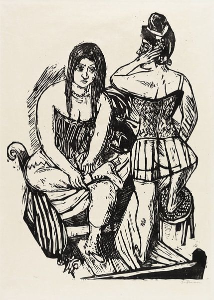 By the toilet, MAX BECKMANN, 1923 by Atelier Liesjes