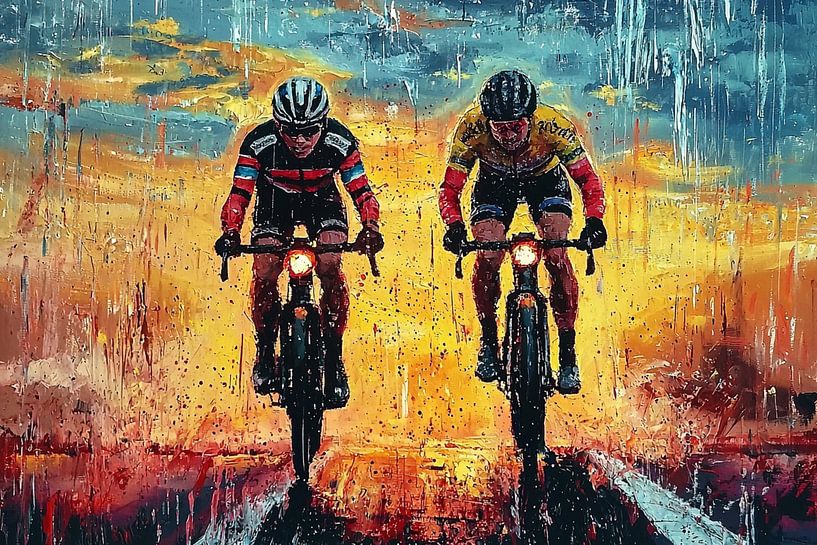 cyclists by PixelPrestige