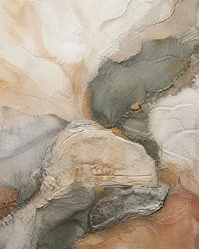Earth Tones Abstract Relief Composition