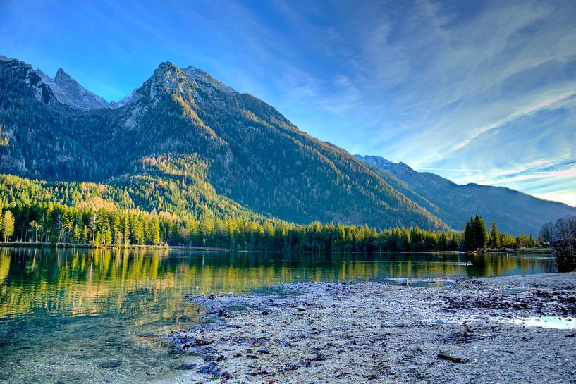 Promenade langs het meer Hintersee van Roith Fotografie