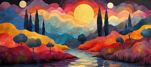 Paysage de rêve lumineux