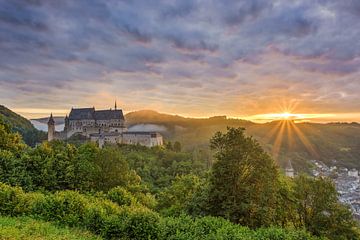 Castle Vianden in Luxembourg by Michael Valjak