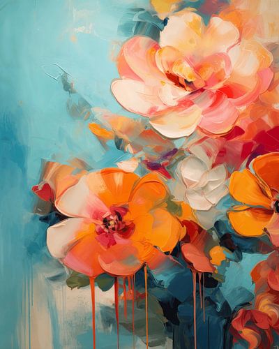 Blumen in Pastellfarben