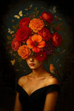 Portret Het Masker van Leven van Moonheart Artworks