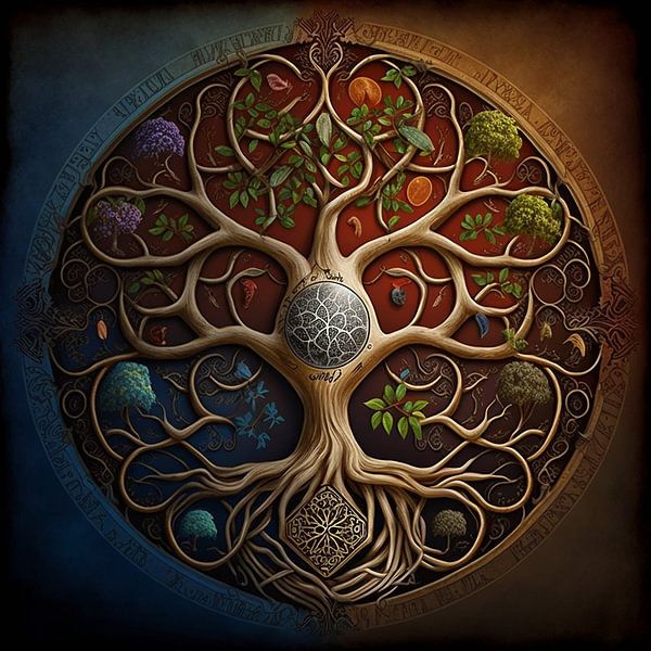 Tree of Life 4 by Carla van Zomeren