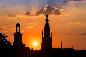 Ondergaande zon Breda