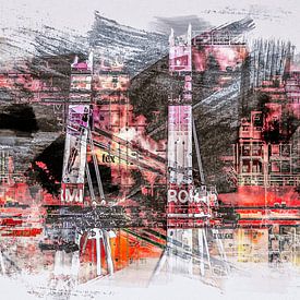 Container terminal_watercolor_01a by Manfred Rautenberg Digitalart