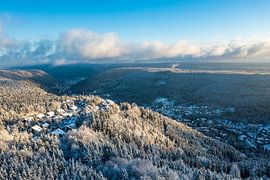 Luchtfoto van de Sommerberg in Bad Wildbad in het Zwarte Woud van Werner Dieterich