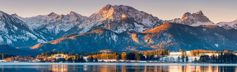 Panorama Hopfen am See, Allgäu, Beieren, Duitsland van Henk Meijer Photography