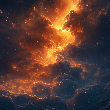 Verken de majestueuze schoonheid van ons stellaire, universum als AI Pcture van de-nue-pic