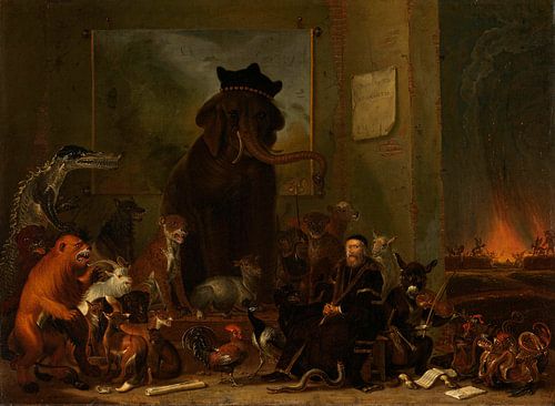 Satire op het proces van Johan van Oldenbarneveldt, Cornelis Saftleven
