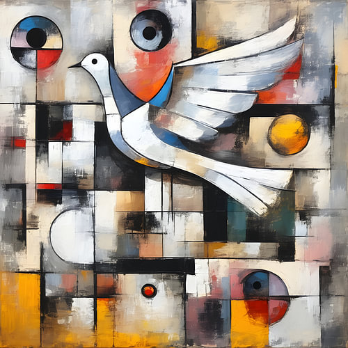Peace – White Dove, Neo-Expressionist