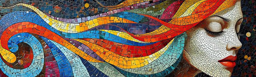 Mosaic Woman | Dreamweave von Kunst Laune