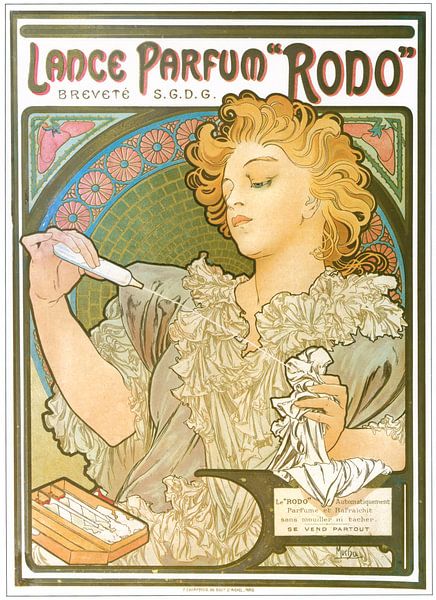 Lance Perfume &quot;Rodo&quot; by Alphonse Mucha by Peter Balan