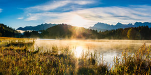 Sonnenaufgang am Geroldsee