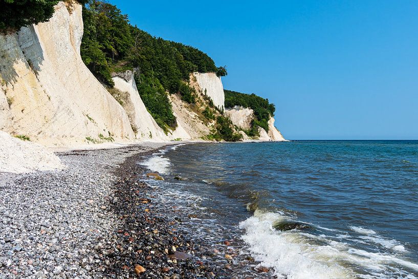 Roches de craie sur la côte de la mer Baltique sur l'île de Rügen par Rico Ködder