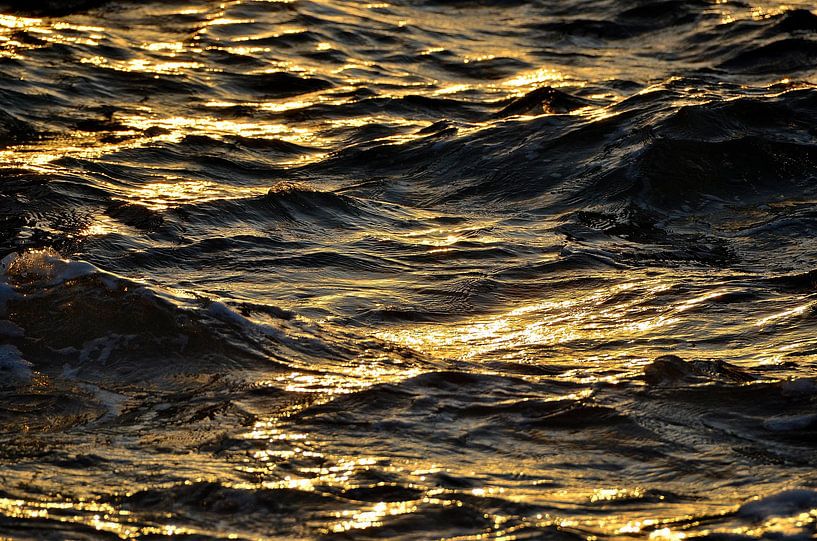 Das goldene Meer an der Blue Bay Curaçao von Karel Frielink