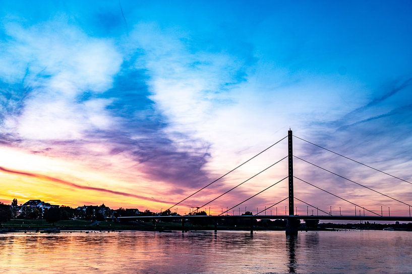Zonsondergang aan de Rijn van Dieter Walther
