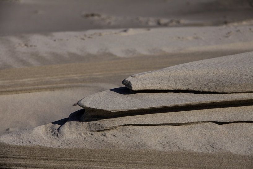 Détail de plage de la côte néerlandaise par Peter van Weel