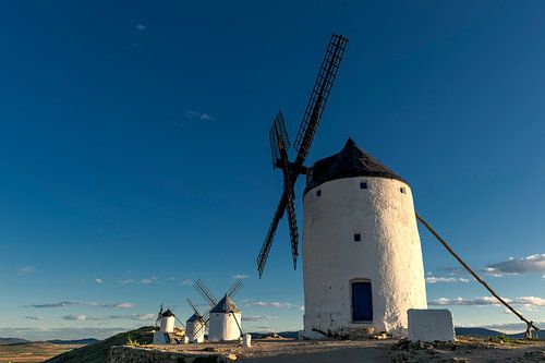 Historische windmolens van Don Quichot, in La Mancha (Spanje).