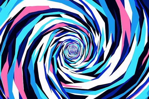 Kleurrijke abstracte draaikolk digitale kunst