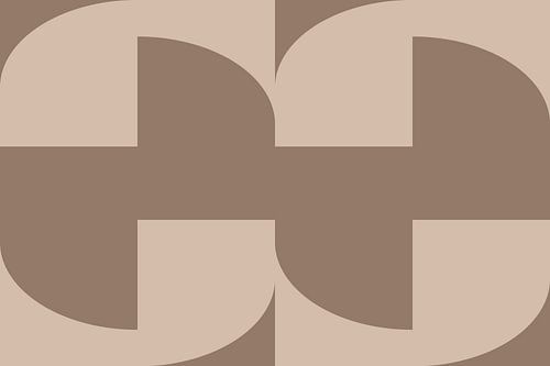 Abstracte kunst in neutraal bruin en beige nr. 3
