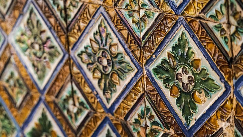 Azulejos (tiles) in Seville, Spain by Jessica Lokker