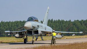 Zweisitziger Eurofighter Typhoon der Luftwaffe.